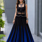 Noir Tassel Fringe Lehenga