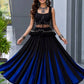 Noir Tassel Fringe Lehenga