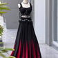 Noir Tassel Fringe Lehenga