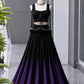 Noir Tassel Fringe Lehenga