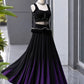 Noir Tassel Fringe Lehenga