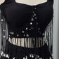 Noir Tassel Fringe Lehenga