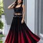 Noir Tassel Fringe Lehenga