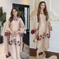 Noor Bloom Roman Glass Kurta Palazzo Dupatta Set for Festive and Elegant Occasions