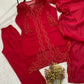Noor Chanderi Kurti Shrug Pant Dupatta Set for Festive and Party Occasions