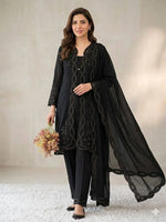 Noor Chanderi Kurti Shrug Pant Dupatta Set for Festive and Party Occasions