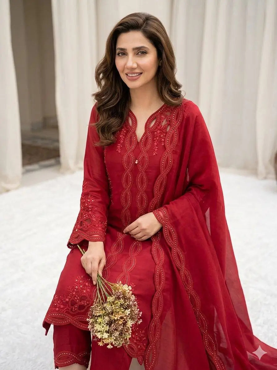 Noor Chanderi Kurti Shrug Pant Dupatta Set for Festive and Party Occasions