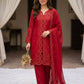 Noor Chanderi Kurti Shrug Pant Dupatta Set for Festive and Party Occasions