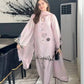 Noor Threadwork Crepe Silk Farshi Salwar Set for Festive and Family Occasions