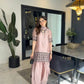 Noor Threadwork Crepe Silk Farshi Salwar Set for Festive and Family Occasions