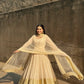 Off White Georgette Sequins Embroidered Kurta Plazo Set