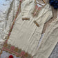 Off White Heavy Roman Silk Sequin Embroidered Kurta Pant Set with Chanderi Silk Dupatta | Festive Party Wear