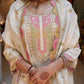 Off White Heavy Roman Silk Sequin Embroidered Kurta Pant Set with Chanderi Silk Dupatta | Festive Party Wear