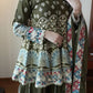 Olive Chinon Embroidered Palazzo Suit Set for Festive and Party Wear