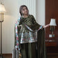 Olive Chinon Embroidered Palazzo Suit Set for Festive and Party Wear