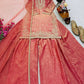 Olive Green Fandy Silk Embroidered Sequin Diamond Handwork Kurti Palazzo Set with Net Moti Dupatta | Festive Party Wear