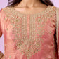 Olive Green Fandy Silk Embroidered Sequin Diamond Handwork Kurti Palazzo Set with Net Moti Dupatta | Festive Party Wear