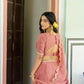 Olive Sequin Scallop Lehenga Set