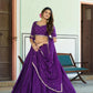 Olive Sequin Scallop Lehenga Set