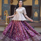 Ombre Jacquard Peplum Lehenga Set