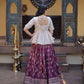 Ombre Jacquard Peplum Lehenga Set