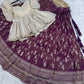 Ombre Jacquard Peplum Lehenga Set