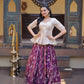 Ombre Jacquard Peplum Lehenga Set