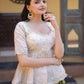 Ombre Jacquard Peplum Lehenga Set