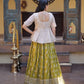 Ombre Jacquard Peplum Lehenga Set