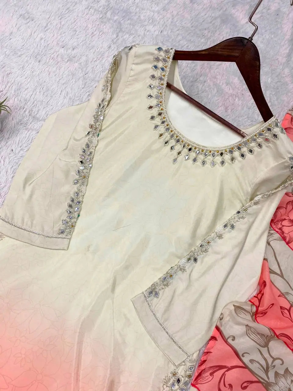 Ombre Mirror Bead Suit