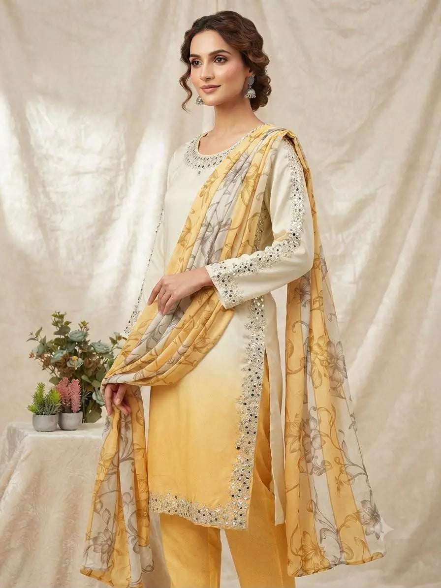 Ombre Mirror Bead Suit