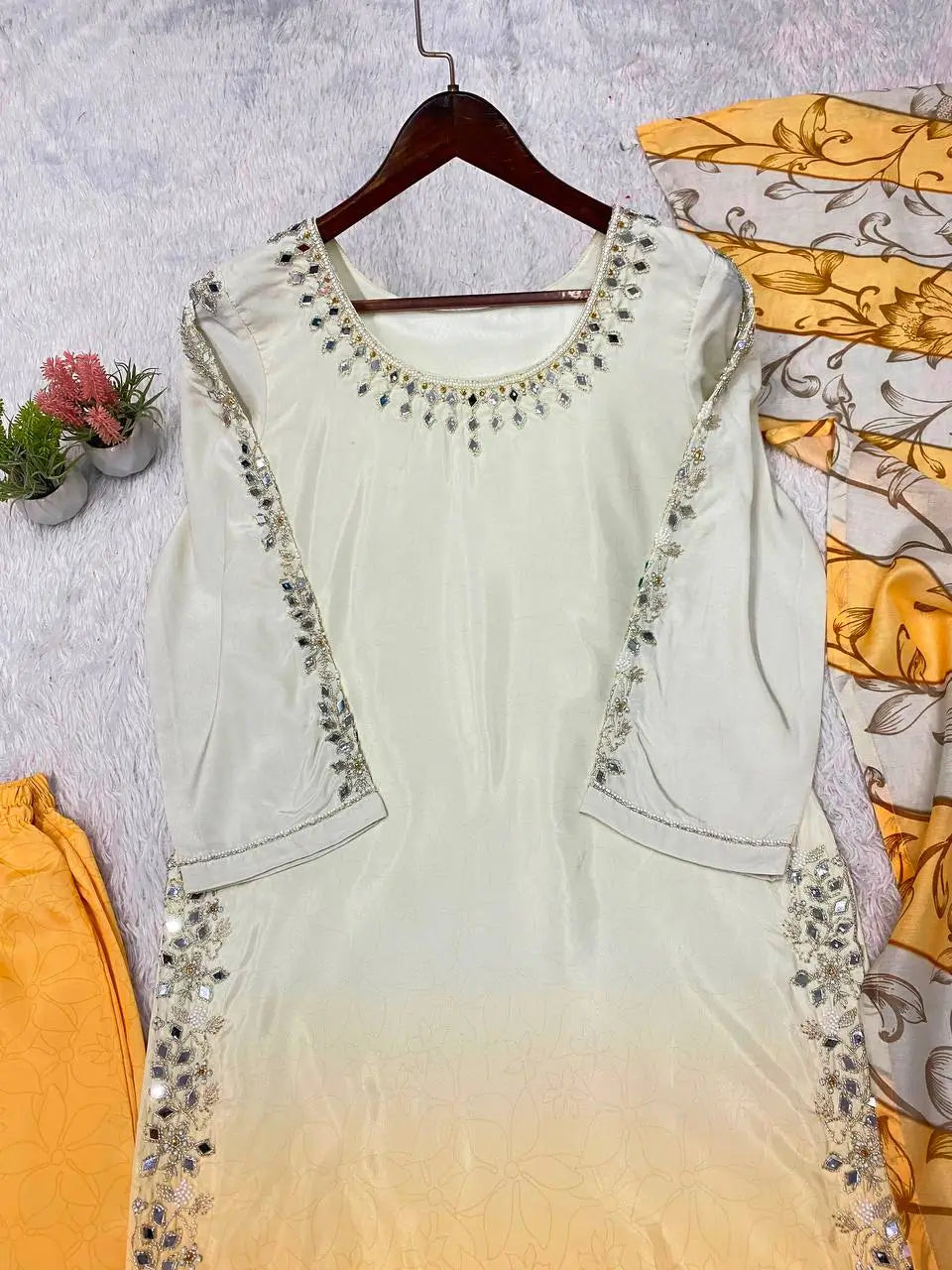 Ombre Mirror Bead Suit
