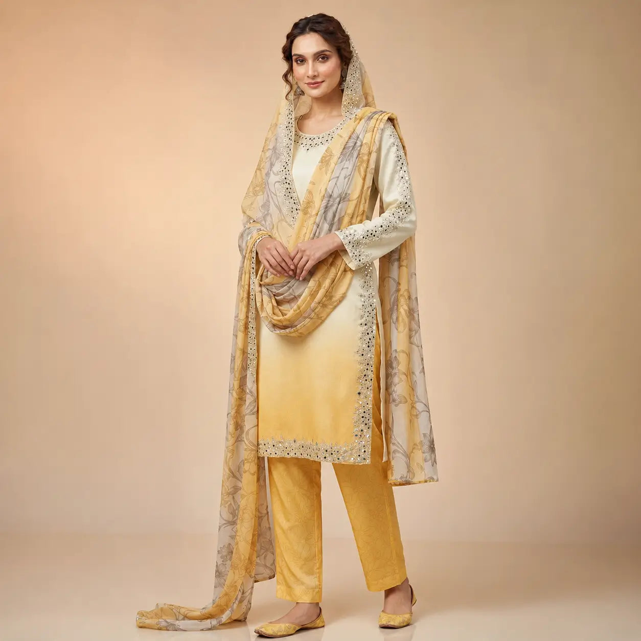 Ombre Mirror Bead Suit