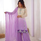 Ombre Mirror Work Kurti Set