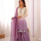 Ombre Mirror Work Kurti Set
