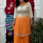 Ombre Mirror Work Kurti Set