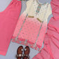 Ombre Mirror Work Kurti Set