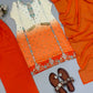 Ombre Mirror Work Kurti Set