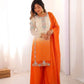 Ombre Mirror Work Kurti Set