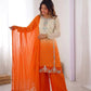Ombre Mirror Work Kurti Set