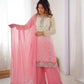 Ombre Mirror Work Kurti Set