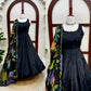 Onyx Butterfly Print Anarkali