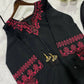 Onyx Crimson Embroidered Co-ord Set