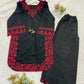 Onyx Crimson Embroidered Co-ord Set