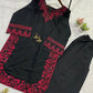 Onyx Crimson Embroidered Co-ord Set