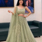 Organza Dori Embroidery Ruffle Lehenga Set