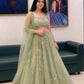 Organza Dori Embroidery Ruffle Lehenga Set