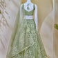 Organza Dori Embroidery Ruffle Lehenga Set