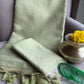 Organza Leheriya Saree with Ikkat Pallu for Festive and Elegant Occasion Wear