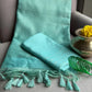 Organza Leheriya Saree with Ikkat Pallu for Festive and Elegant Occasion Wear